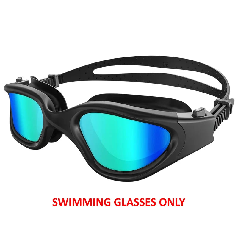 Coated Swimming Goggles for Women Men Anti Fog Anti UV Unisex Adult Quick Adjustable Silicone Swim Diving Goggles