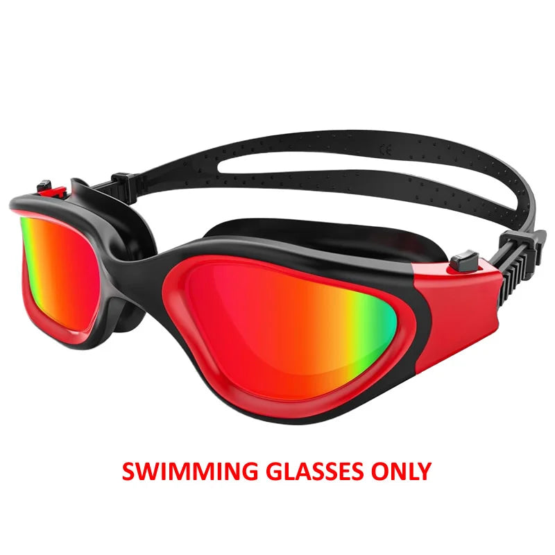 Coated Swimming Goggles for Women Men Anti Fog Anti UV Unisex Adult Quick Adjustable Silicone Swim Diving Goggles