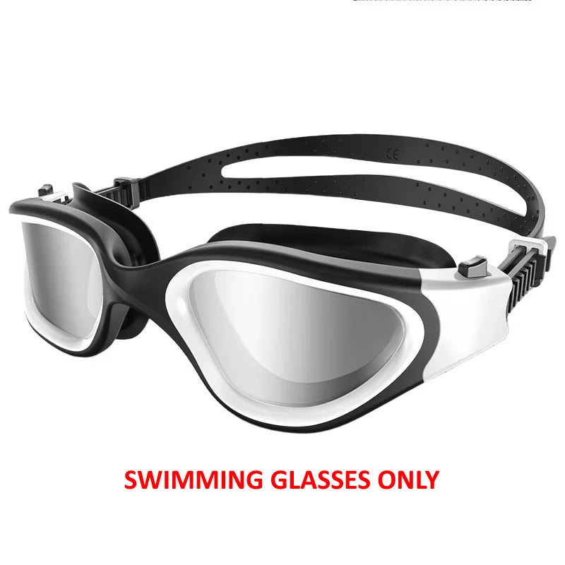 Coated Swimming Goggles for Women Men Anti Fog Anti UV Unisex Adult Quick Adjustable Silicone Swim Diving Goggles