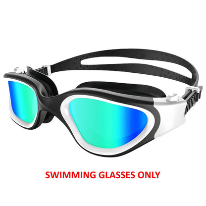 Coated Swimming Goggles for Women Men Anti Fog Anti UV Unisex Adult Quick Adjustable Silicone Swim Diving Goggles